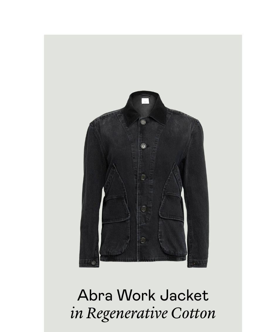 Abra Work Jacket in Regenerative Cotton Abra Work Jacket in Regenerative Cotton