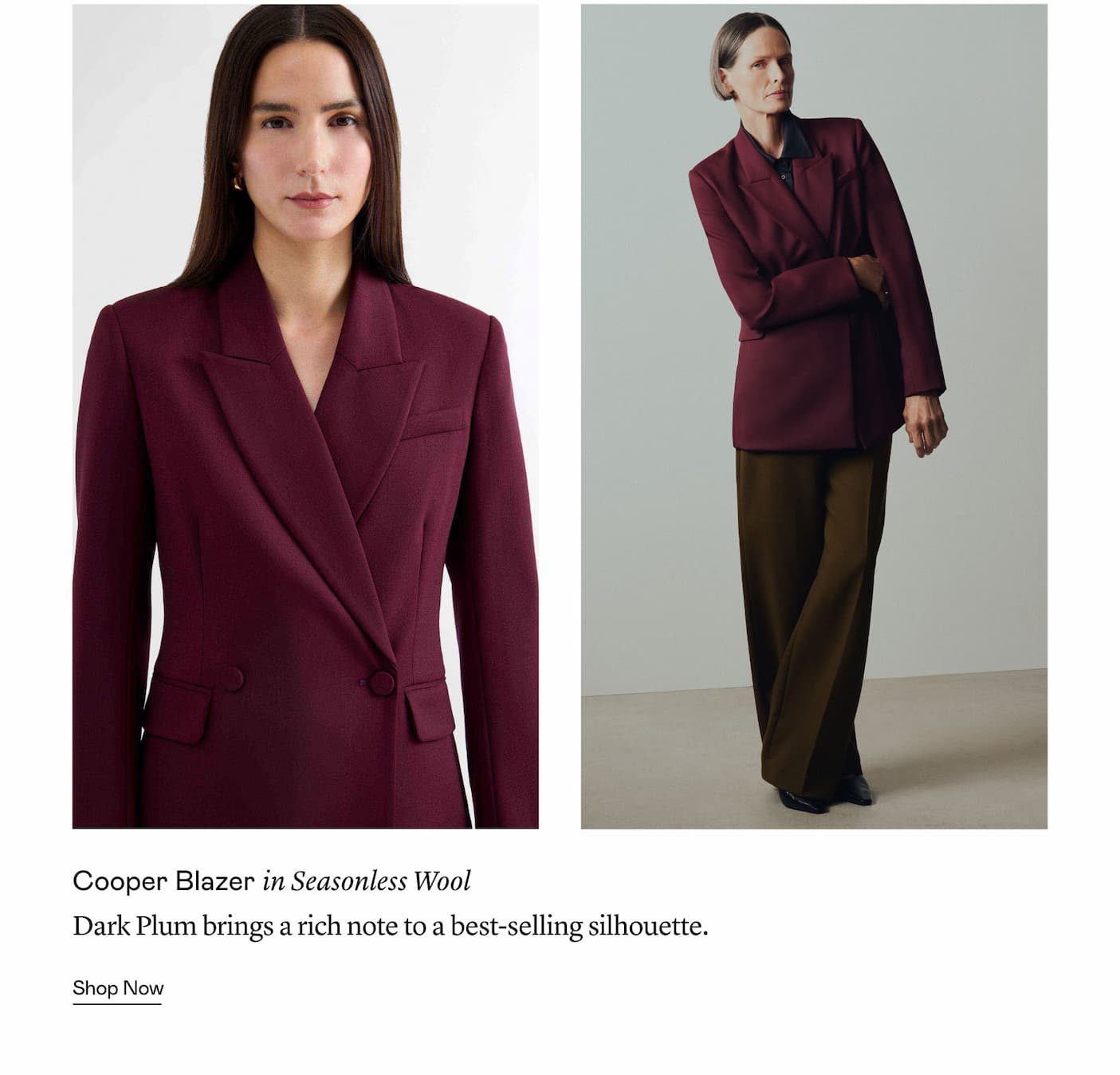 Cooper Blazer in Seasonless Wool 
