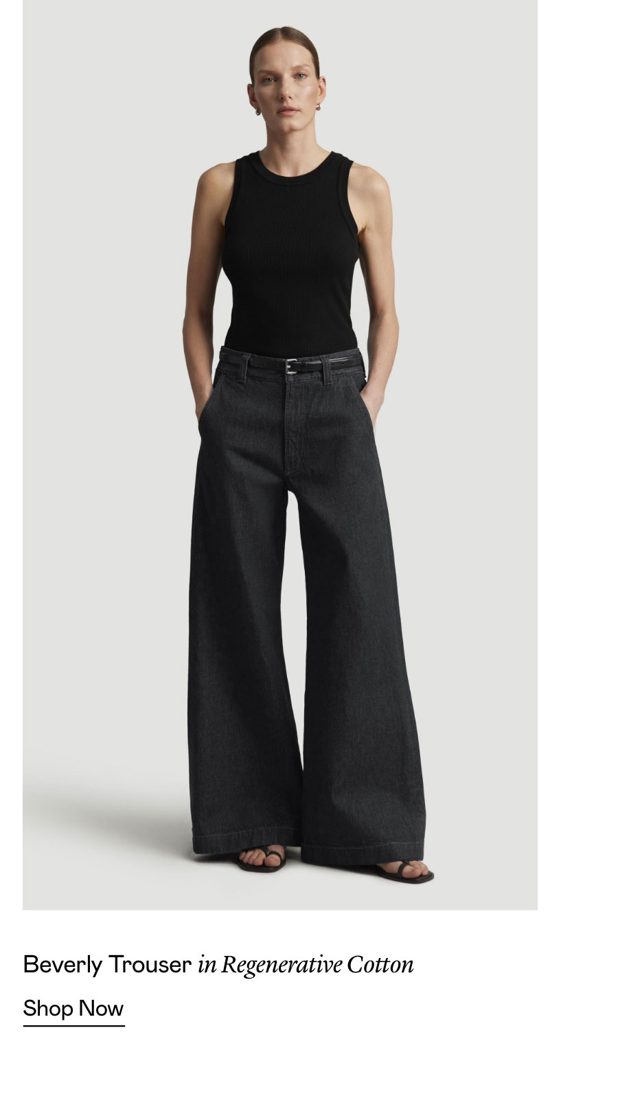 Beverly Trouser in Regenerative Cotton