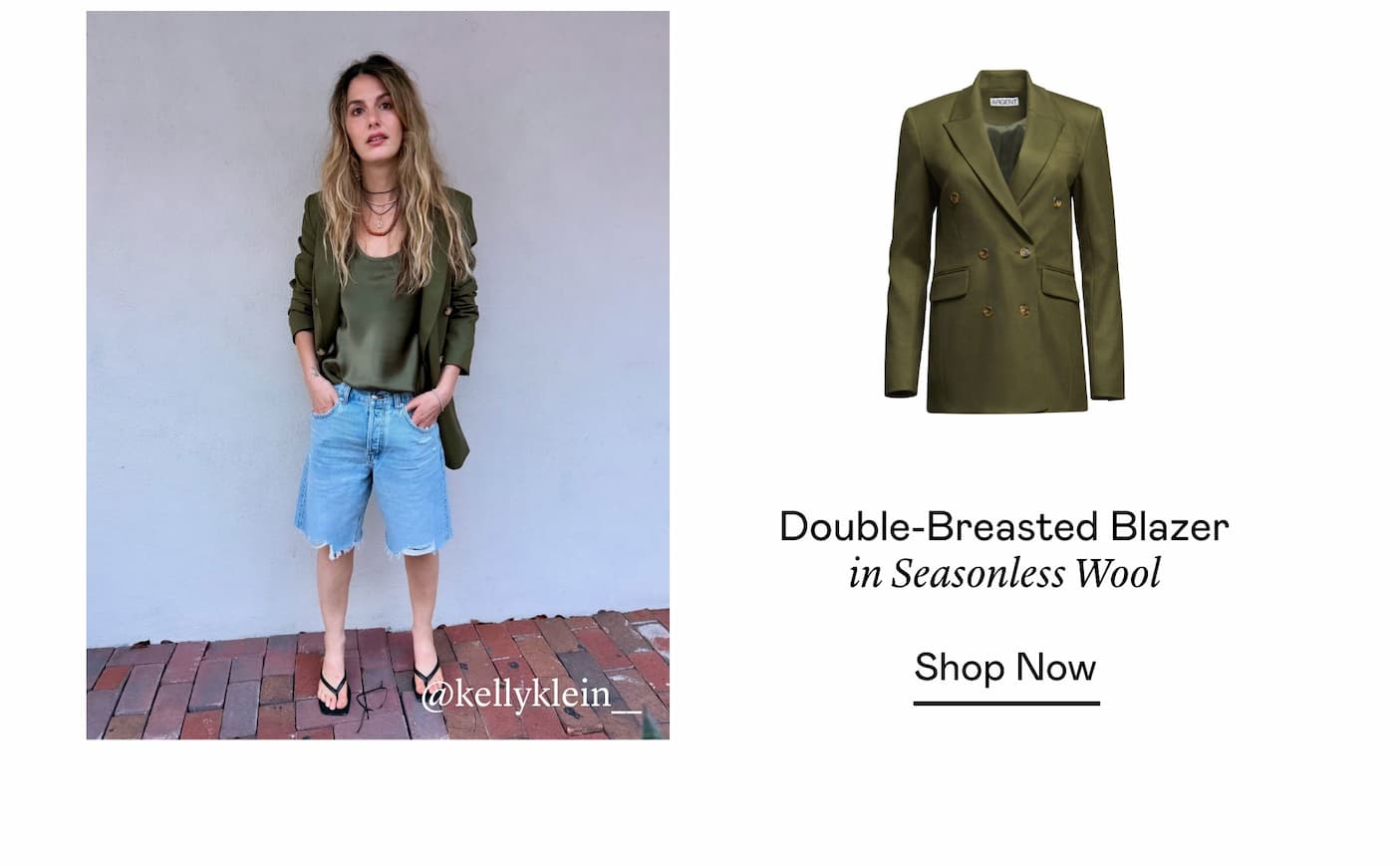 Double-Breasted Blazer in Seasonless Wool Double-Breasted Blazer in Seasonless Wool