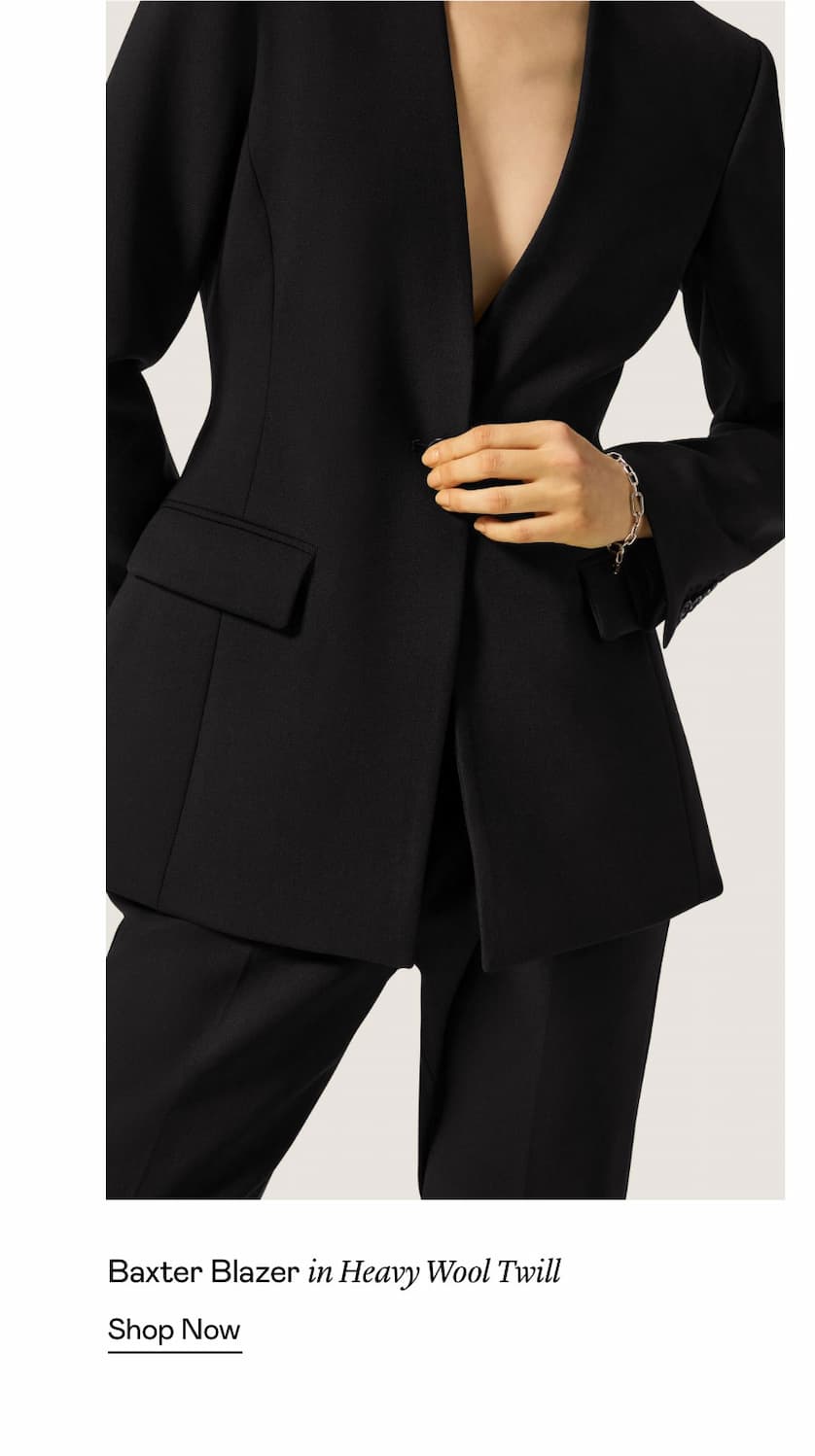 Baxter Blazer in Heavy Wool Twill
