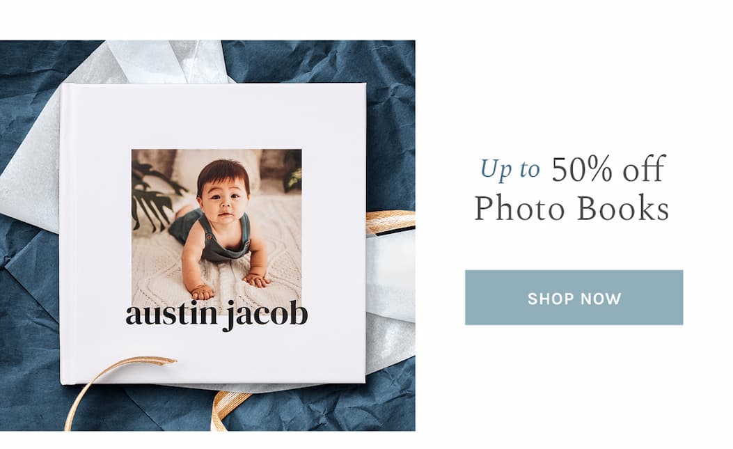 Up to 50% off Photo Books SHOP NOW
