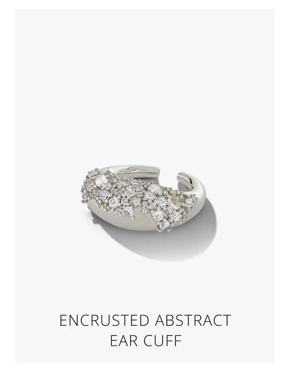 Encrusted Abstract Ear Cuff