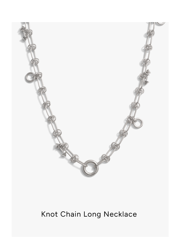Knot Chain Long Necklace
