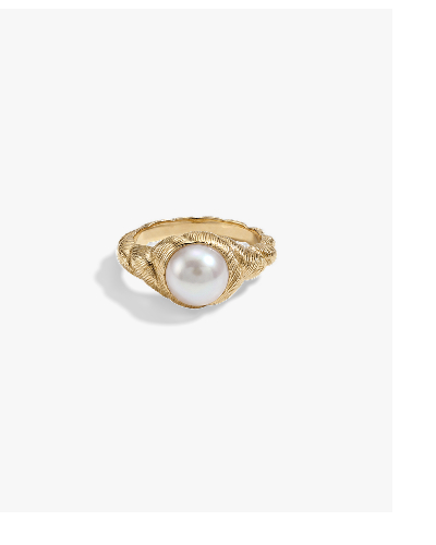 Adorned Pearl Ring