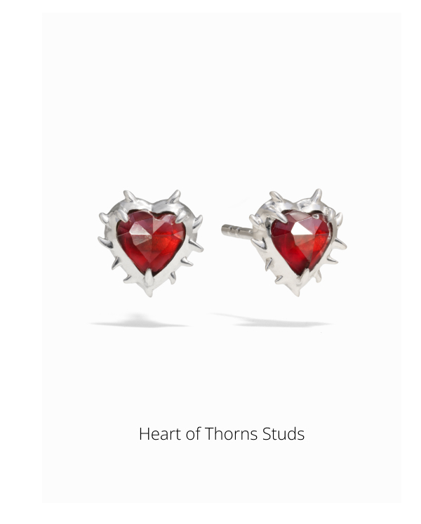 Heart of Thorns Studs