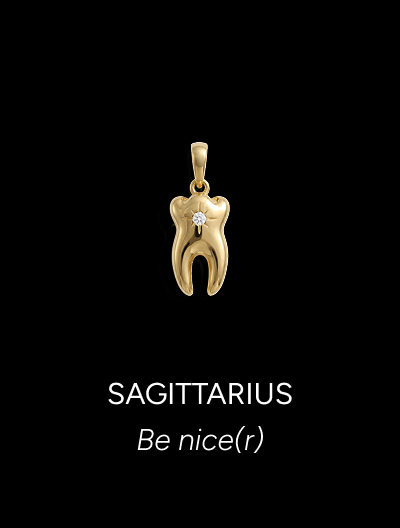 Sapphire Tooth Pendant