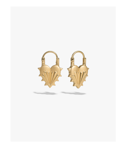 Spiked Heart Earrings