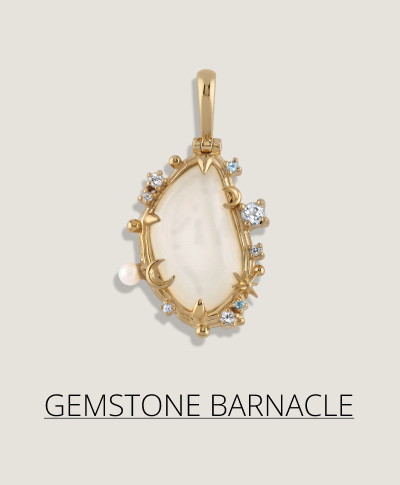 Gemstone Barnacle Necklace