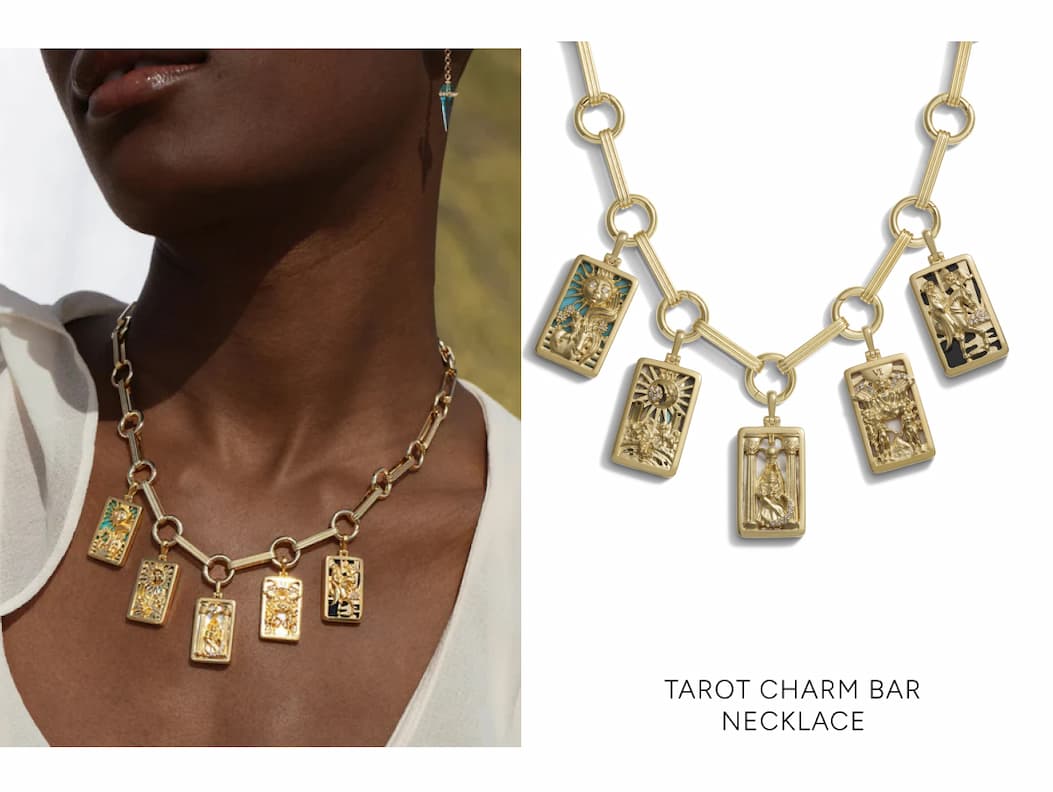 Tarot Bar Charm Necklace