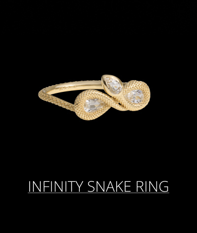 Infinity Snake Ring