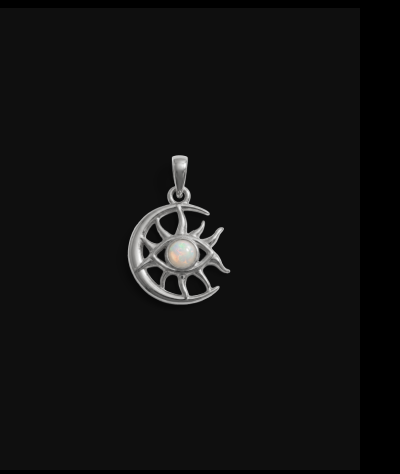 Cosmic Moon Eye Pendant
