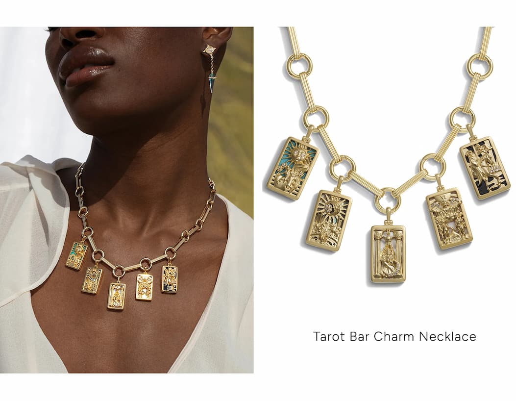 Tarot Bar Charm Necklace