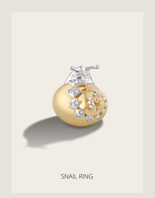 Gemstone Snail Ring