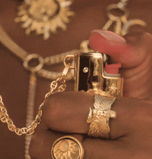 Cosmic Mini Lighter Case Necklace