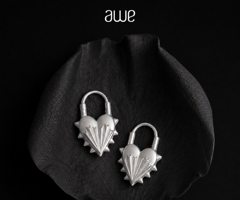 The Spiked Heart Earrings