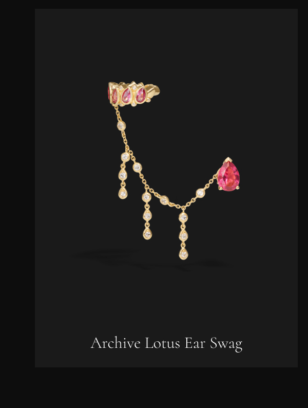 Archive Lotus Ear Swag