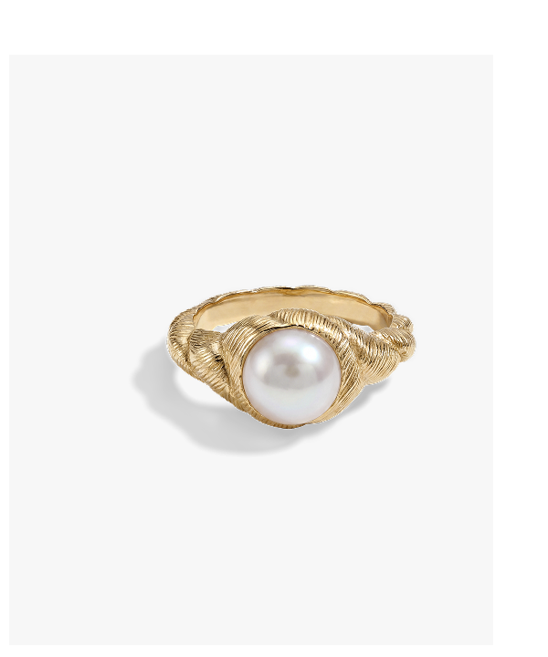 Adorned Pearl Ring