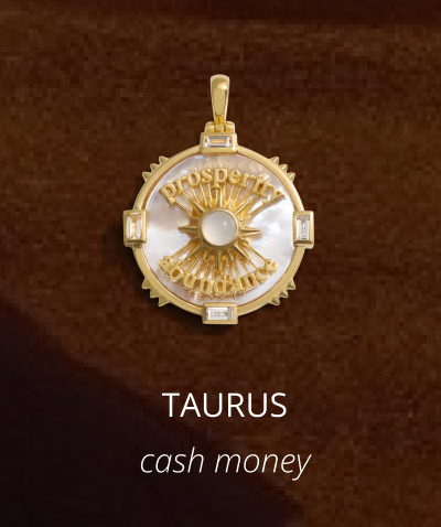 Prosperity Affirmation Coin Pendant