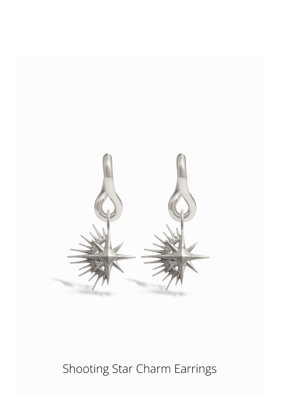 Shooting Star Charm Earrings