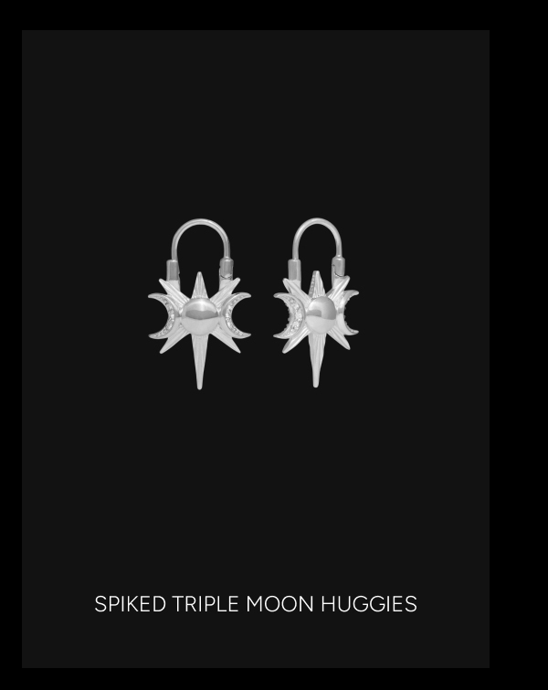 Spiked Triple Moon Huggies