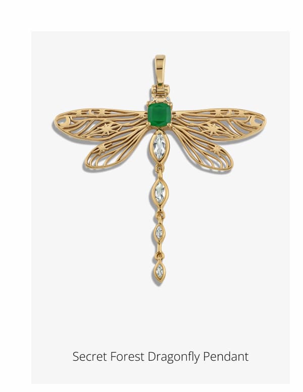 Secret Forest Dragonfly Pendant