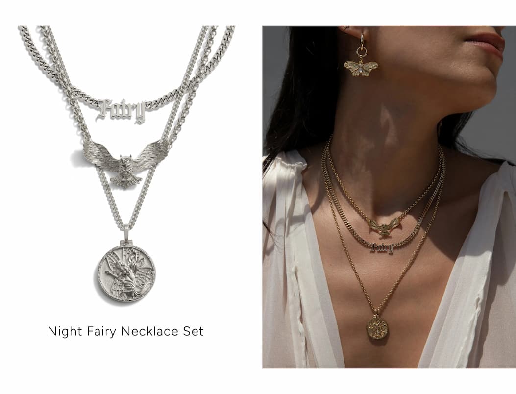 Night Fairy Necklace Set