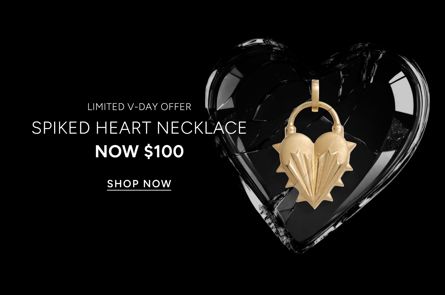 Spiked Heart Necklace