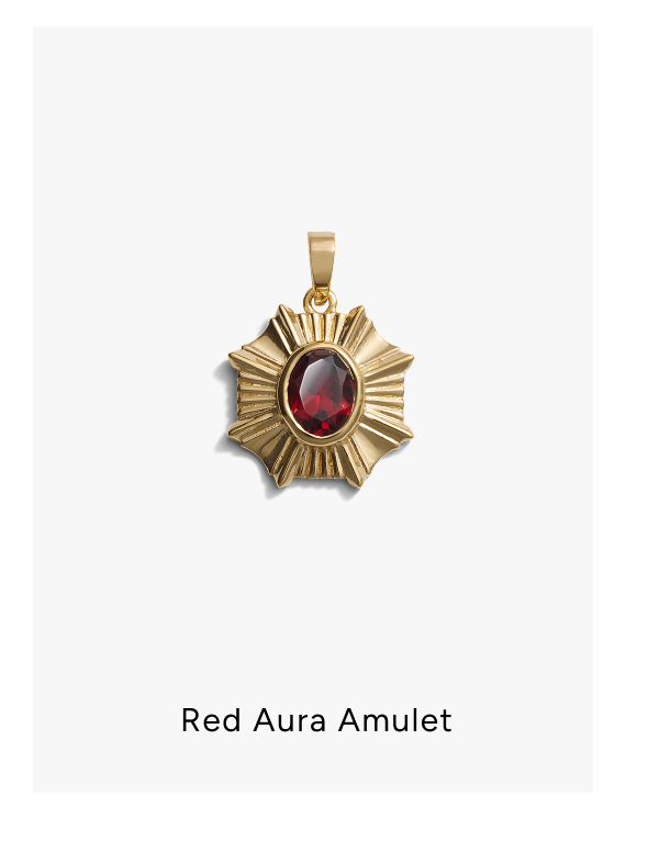 Red Garnet Aura Pendant