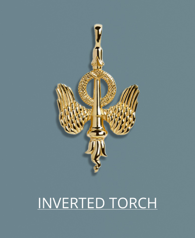 Inverted Torch Necklace