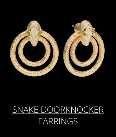 Snake Doorknocker Earrings