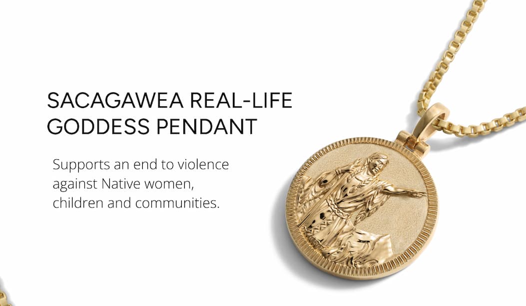 Sacagawea Real-Life Goddess Pendant