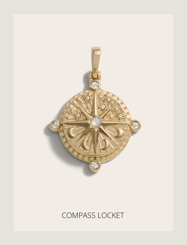 Compass Locket Necklace