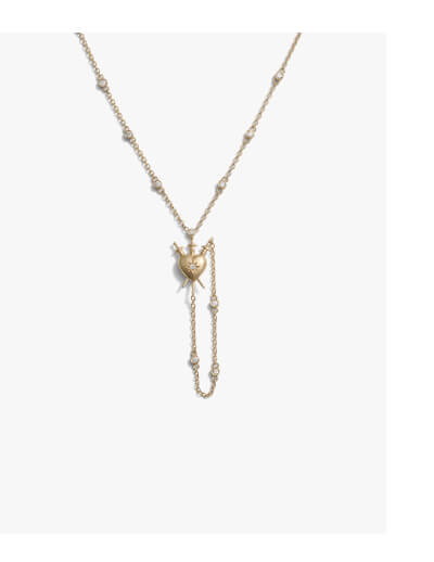 Diamond Sacred Heart Lariat