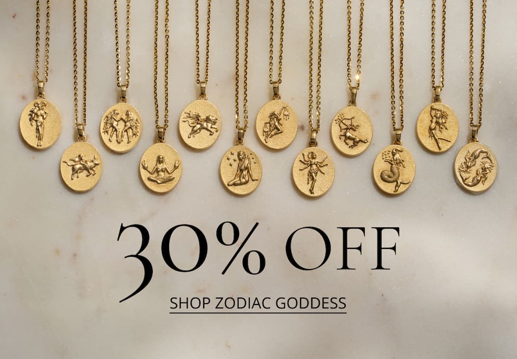 30% OFF - Zodiac Goddess Necklace