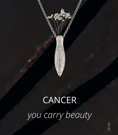 Cancer - Cicada Flower Vessel Necklace