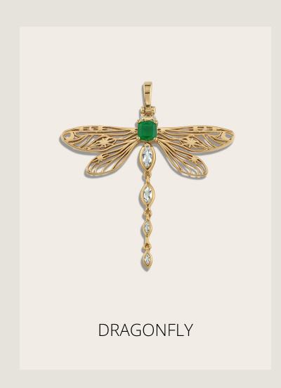 Secret Forest Dragonfly Necklace