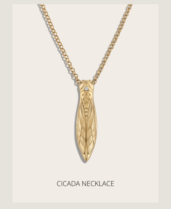 Cicada Flower Vessel Necklace