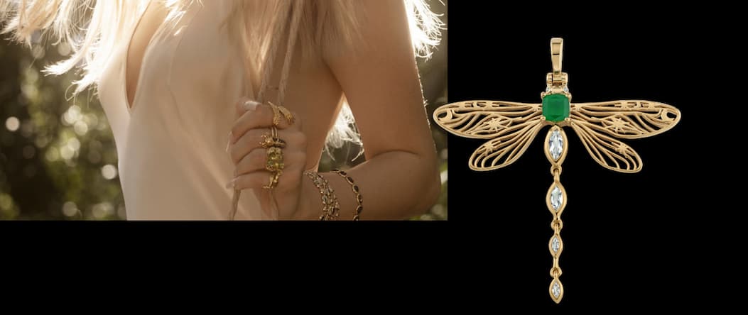 Secret Forest Dragonfly Necklace