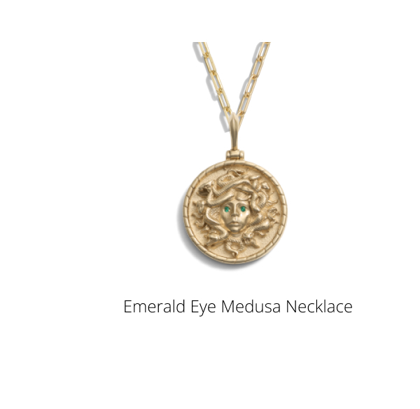 Emerald Eye Medusa Pendant