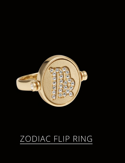 Virgo & Earth Flip Ring