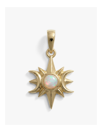 Opal Triple Moon Pendant