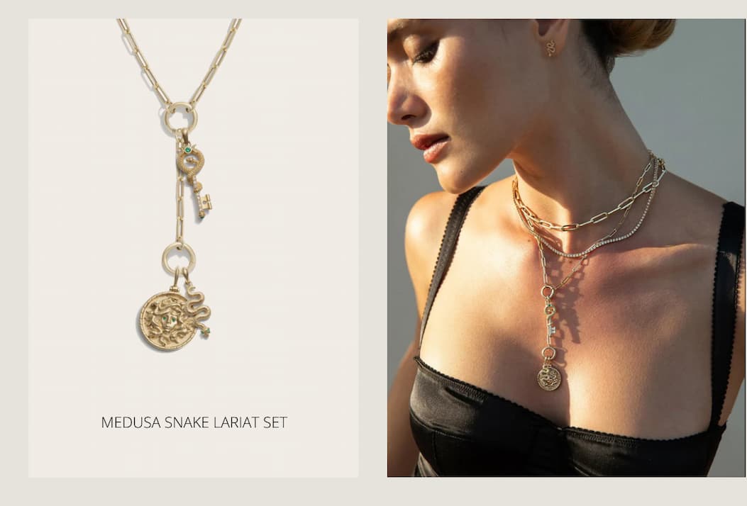 Medusa Snake Lariat Set