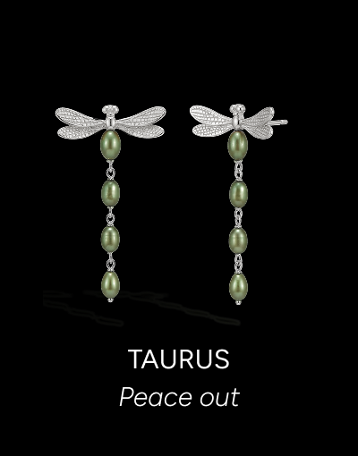Metamorphic Damselfly Pearl Earrings