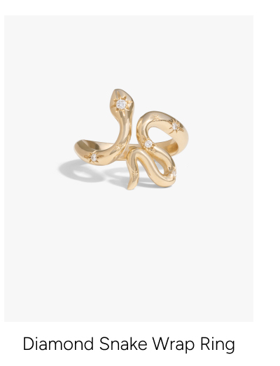 Diamond Snake Wrap Ring