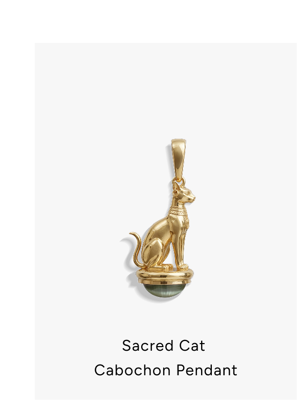 Sacred Cat Cabochon Pendant