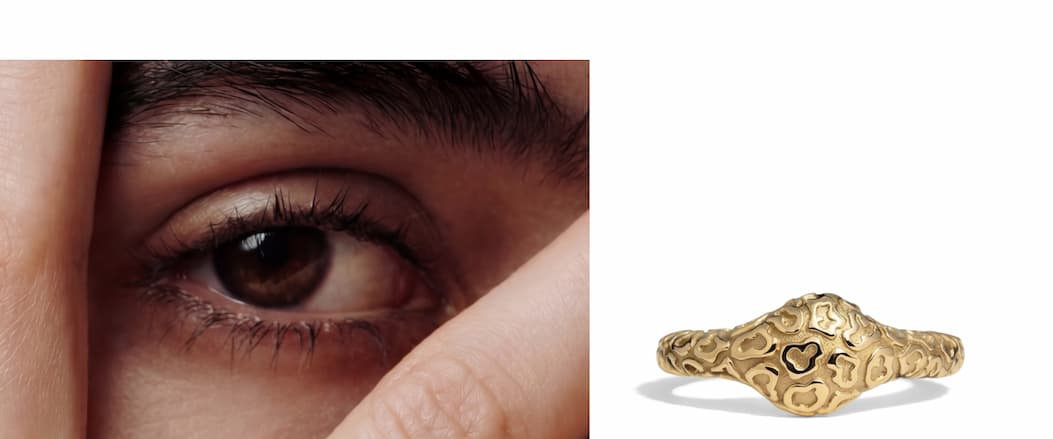 Leopard Print Signet Ring