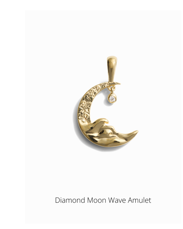 Diamond Moon Wave Amulet