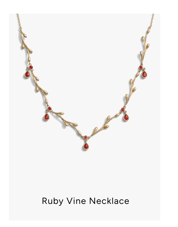 Ruby Vine Necklace