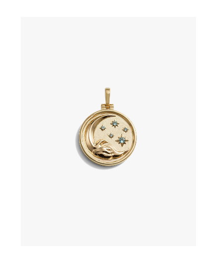 Jhené's Aquamarine Moon Wave Coin
